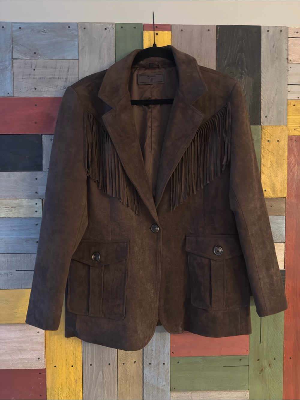 BLANKNYC Faux Suede Fringe Coat - Picture 2 of 6